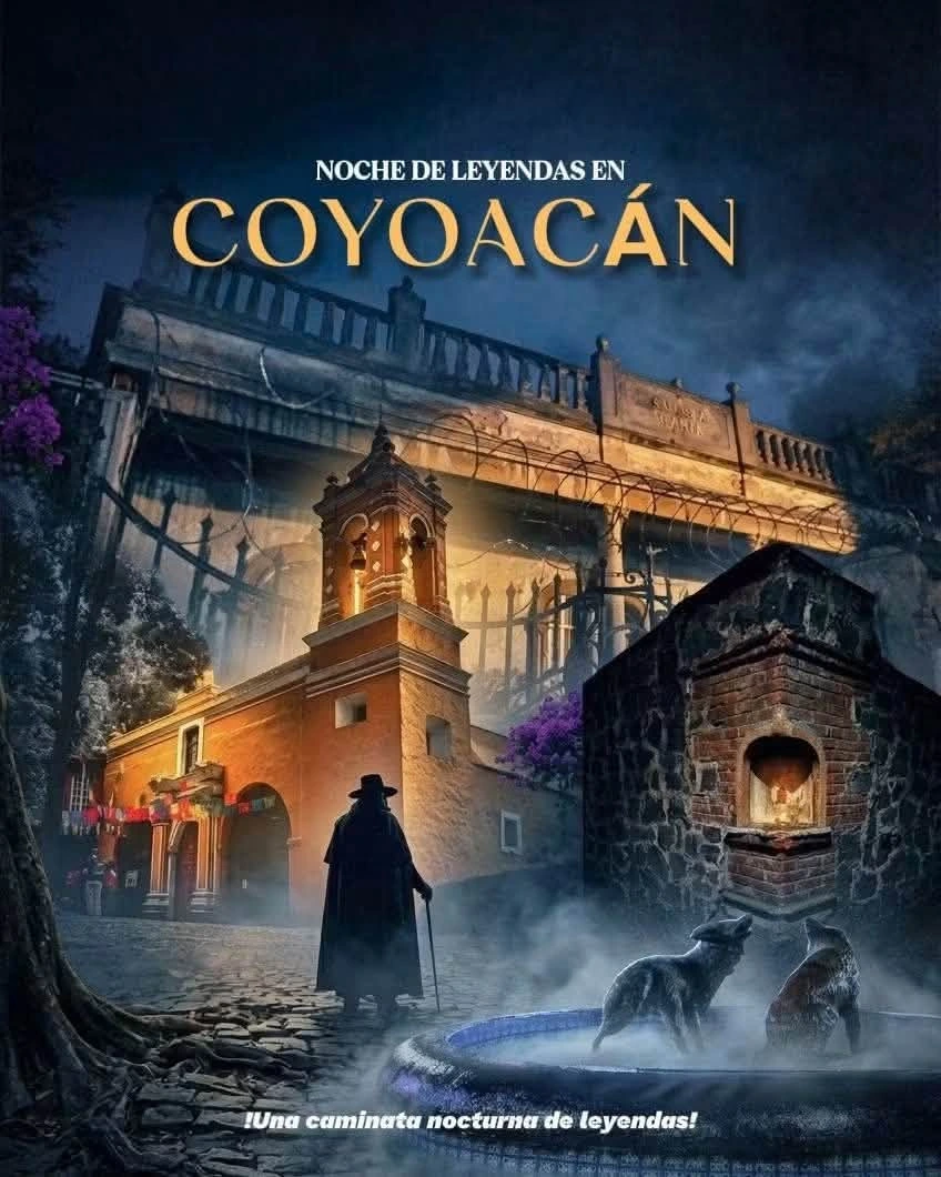 Cartel Noche de Leyendas en Coyoacán