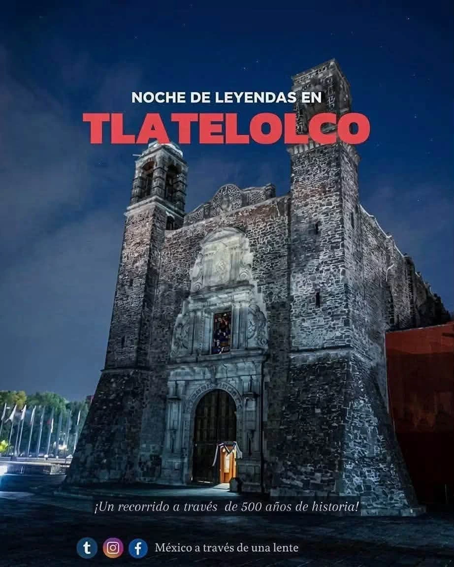 Cartel Noche de Leyendas en Tlatelolco