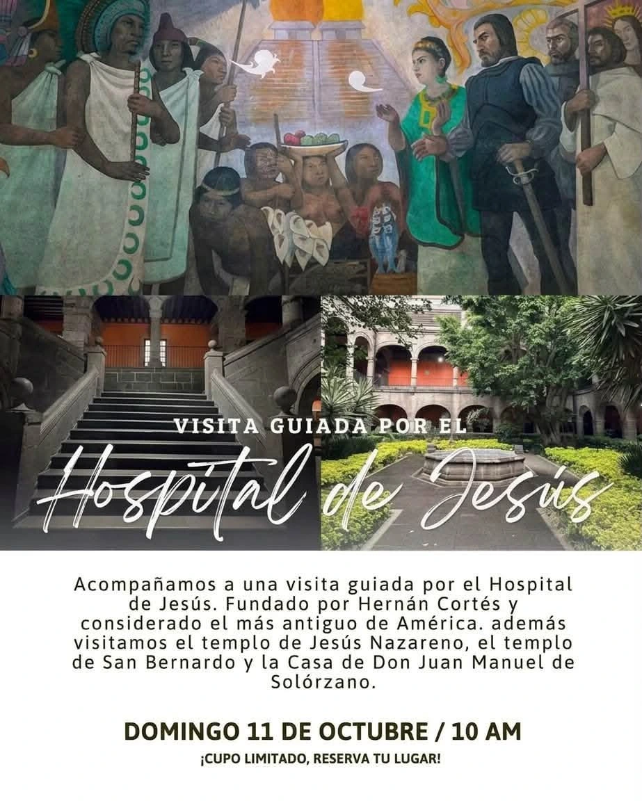 Cartel Visita Guiada por el Hospital de Jesús